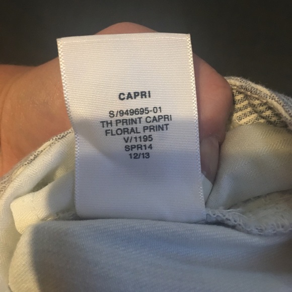 Gap Kids 1969 Capri Floral Print Navy & White 14 - Picture 6 of 6